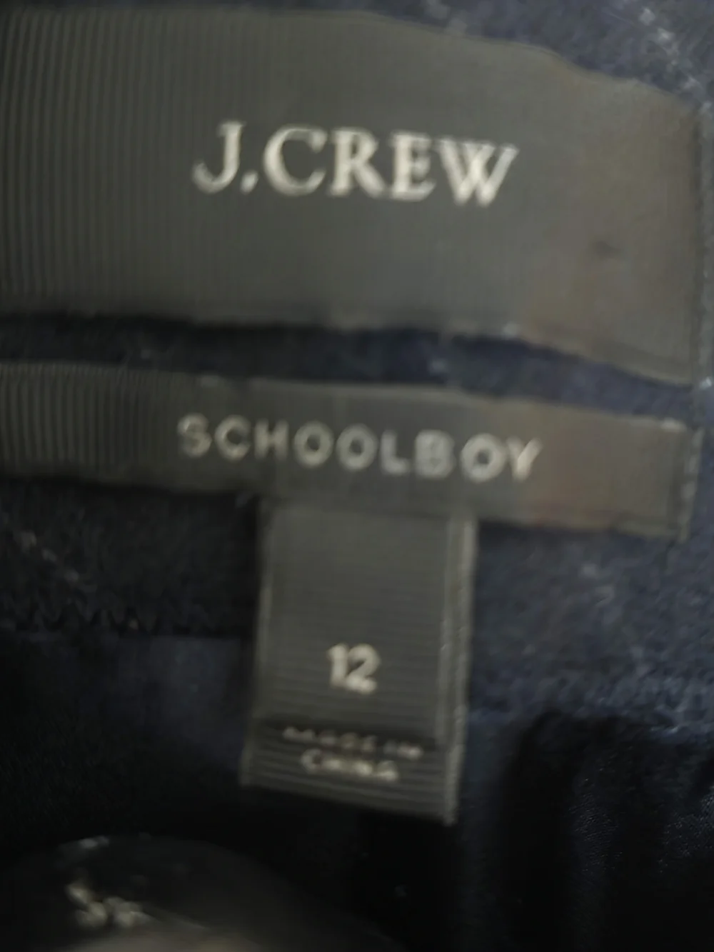 J. Crew Navy Pinstripe Blazer with Gold Buttons